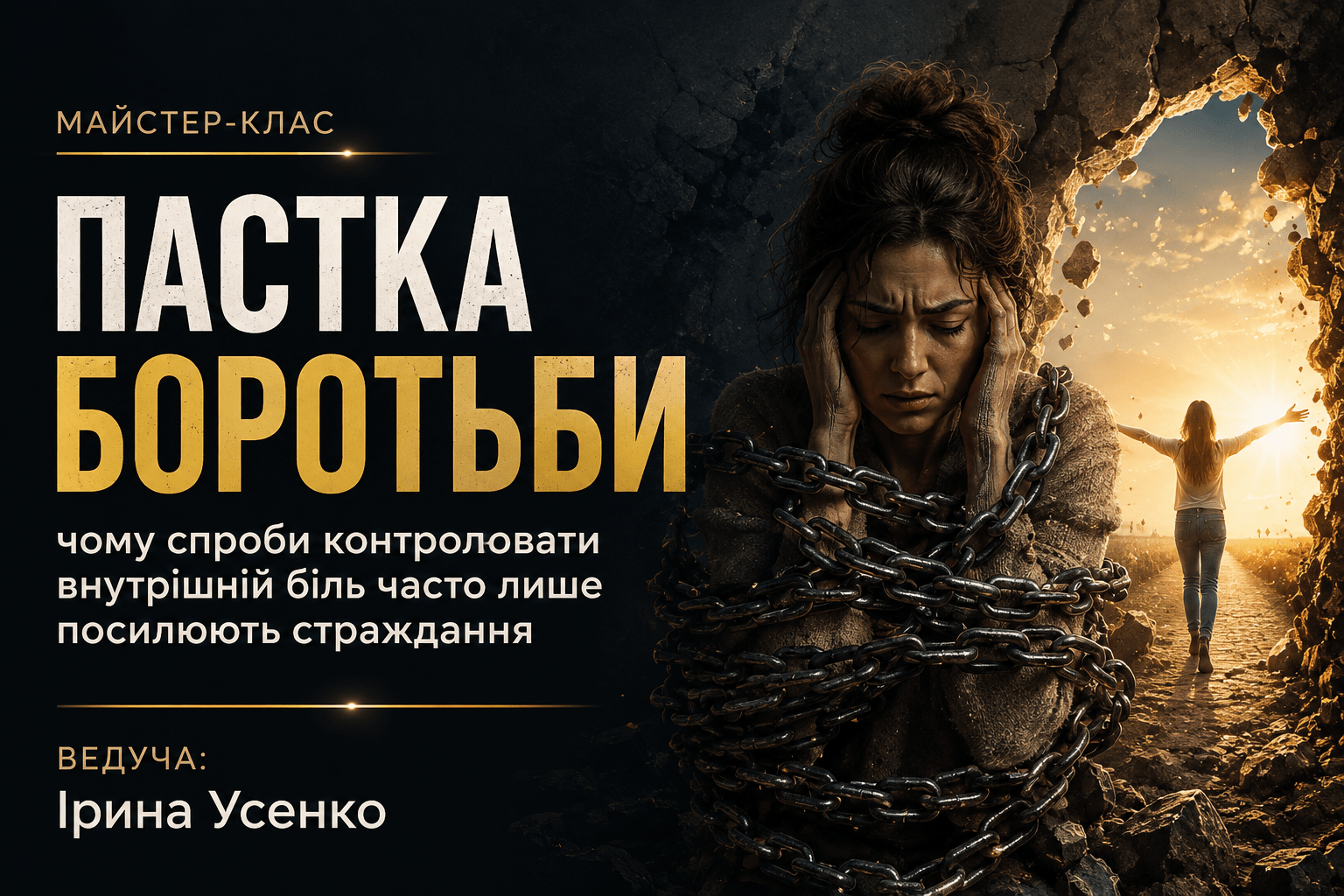 Пастка боротьби з внутрішнім болем